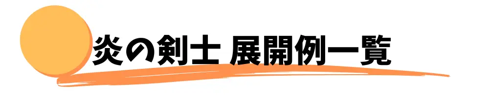 炎の剣士　展開例